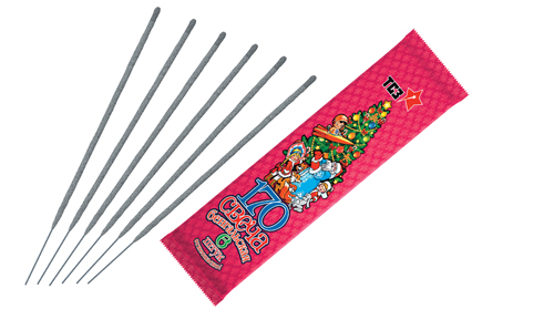  Бенгальские свечи 6 шт 170 мм в пакете  в Юрге