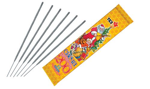  Бенгальские свечи 6 шт 200 мм в пакете  в Юрге